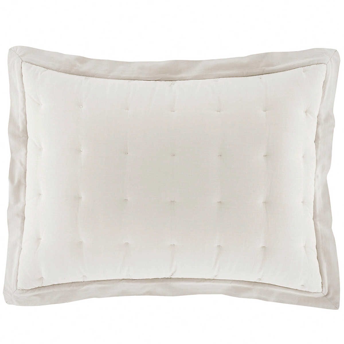 Cozy Cotton Natural Puff Sham Pillowcases & Shams 