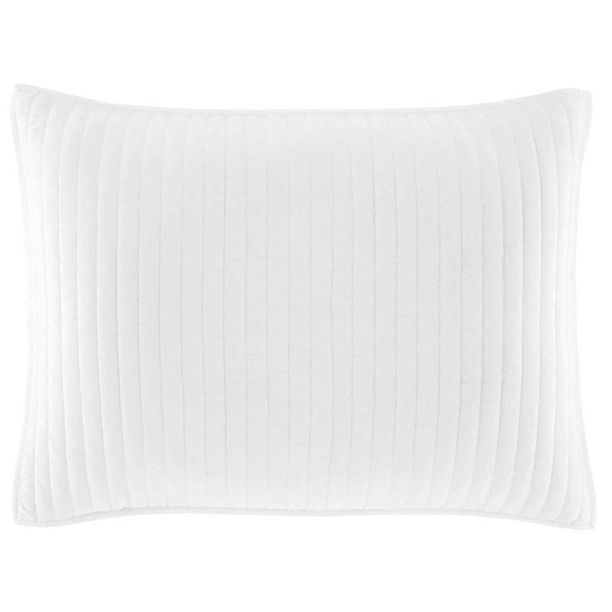Cozy Cotton White Quilted Sham Pillowcases & Shams 