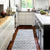 Denim Rag Diamond Ivory Woven Cotton Rug Rugs 