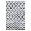 Denim Rag Diamond Ivory Woven Cotton Rug Rugs 