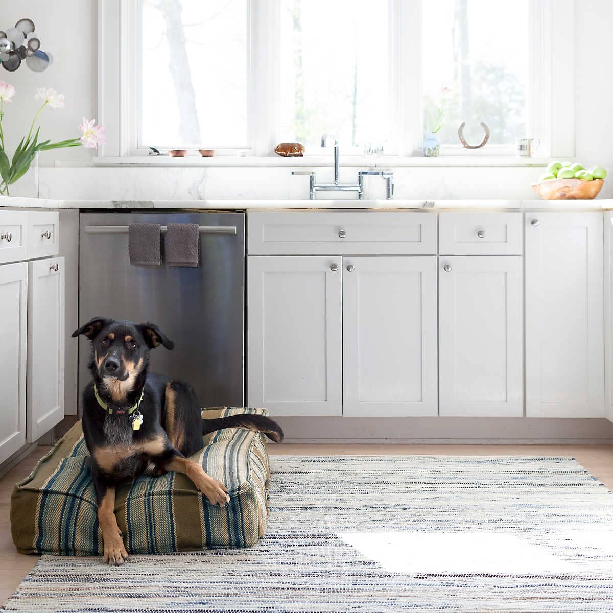 Denim Rag Woven Cotton Rug Rugs 