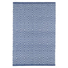 Diamond Denim/White Indoor/Outdoor Rug. Top view. 