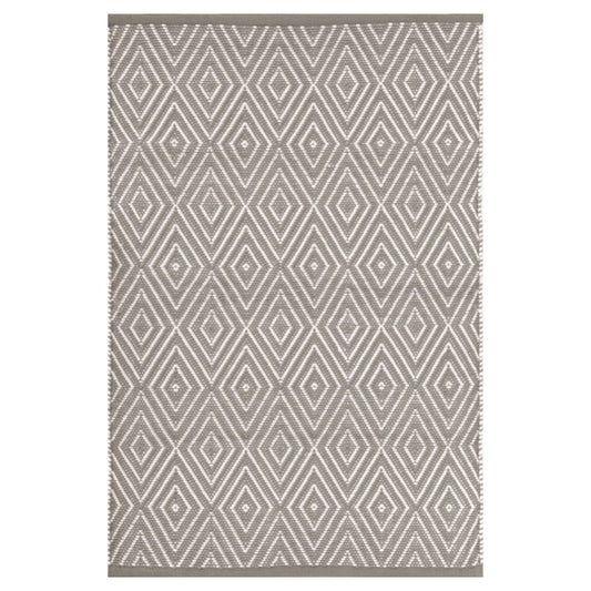 Diamond Fieldstone/Ivory Indoor/Outdoor Rug. Top view. 