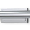 Devon Picture Light - Large Polished Nickel centre. Detail view. 