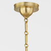 Dorset Navy Chandelier mounting detail. Detail view. 