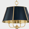 Dorset Navy Chandelier. Close-up detail view.