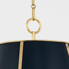 Dorset Navy Chandelier loop. Detail view.