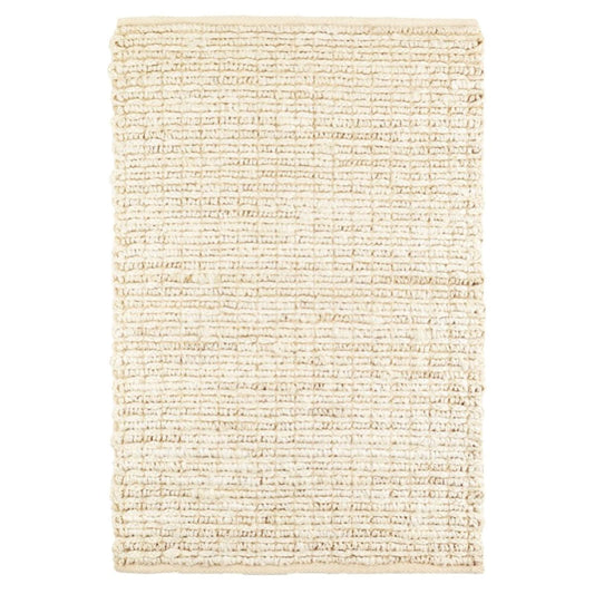 Dunes Bleached Oak Woven Jute Rug. Top view. 