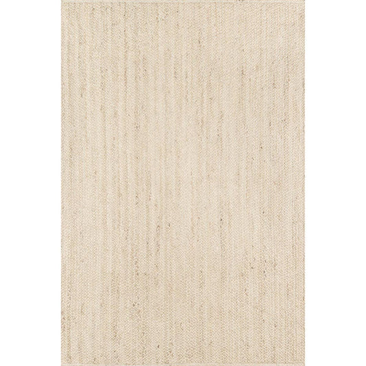 Dunes Jute Rug - Light 2' X 3'. Top view.