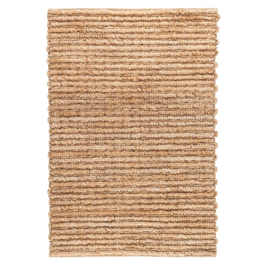 Dunes Natural Woven Jute Rug. Top view. 