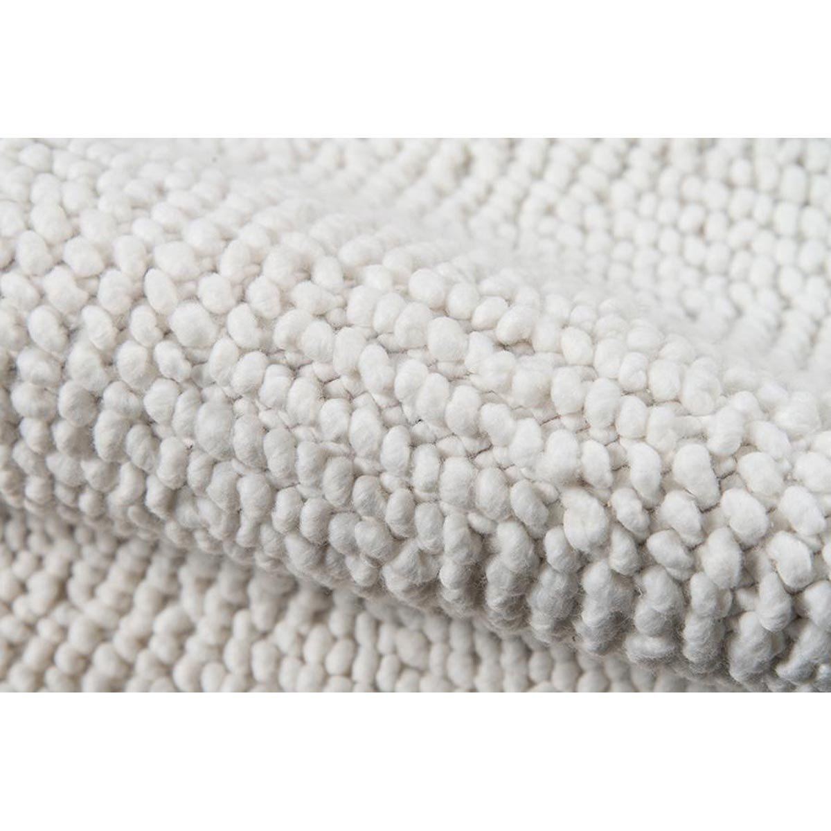 Edenbridge Rug - Ivory pile detail. Close-up detail view. 