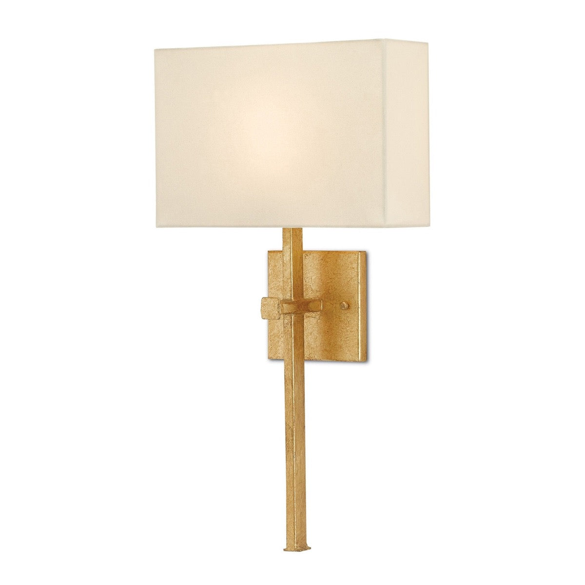 Elgin Sconce. Light on. Right angle view.