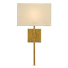Elgin Sconce. Light on. Front view.
