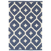 Elizabeth Navy Indoor/Outdoor Rug. Top view. 