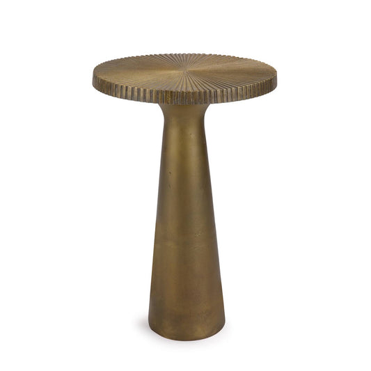 Erin Table Brass. Front view.