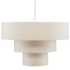 Ezra Chandelier. Light off. Front view. 