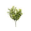 Faux Boxwood Bush 12". Front view. 