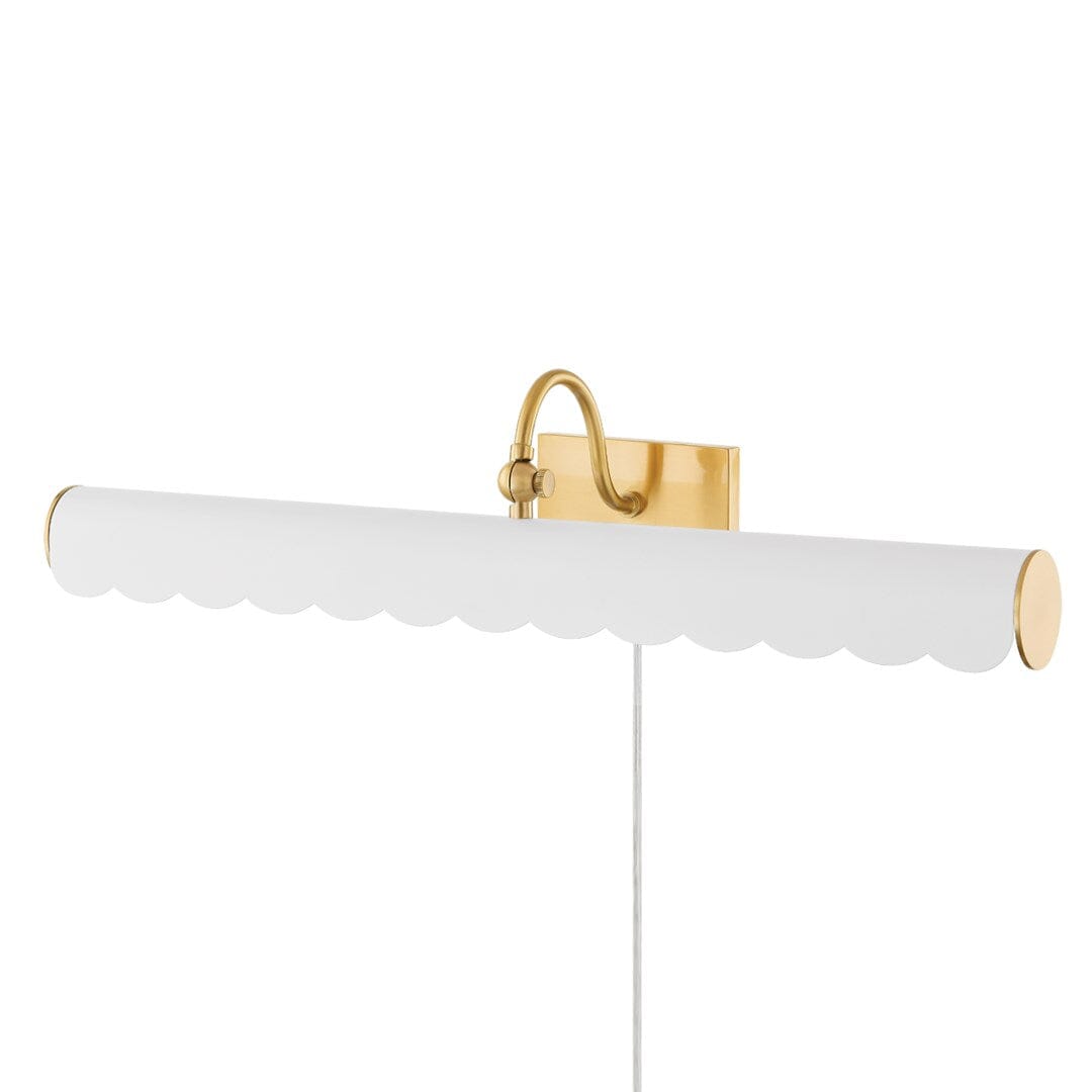 Fifi Picture Light Large Picture Light Aged Brass/Soft White Combo 