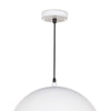 Flynn Pendant - Small White & Gold mounting piece. Detail view.