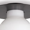 Freya Flush Mount Oil Rubbed Bronze mount. Detail view.