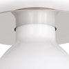 Freya Flush Mount Polished Nickel mount. Detail view.