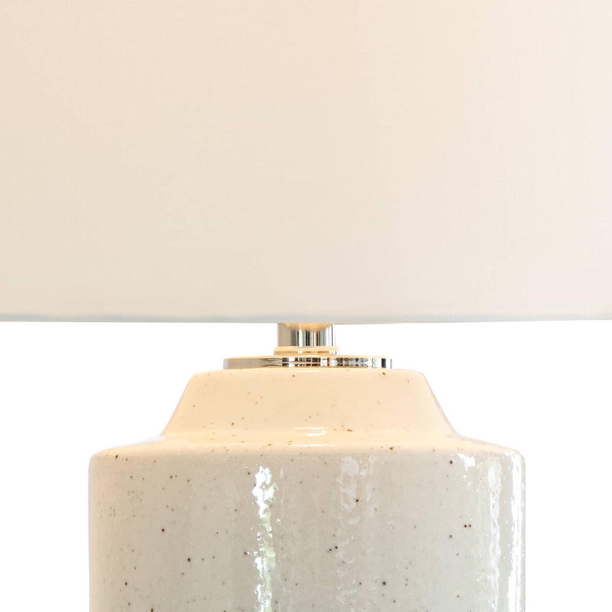 Markus Ceramic Table Lamp. Front view.