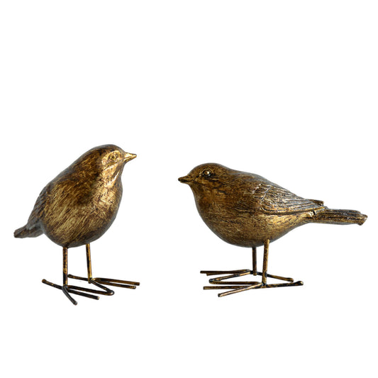 Gold Birds (set of 4) Objects & Accents 