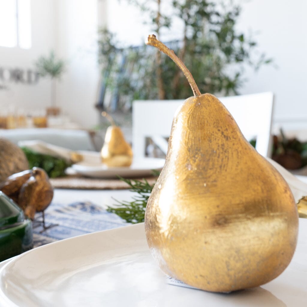 Gold Pear Objects & Accents 