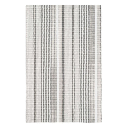 Gradation Ticking Indoor/Outdoor Rug. Top view. 