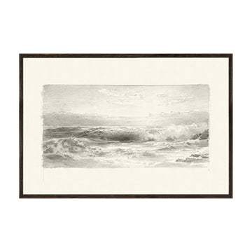 Graphite Seascape I. Front view.