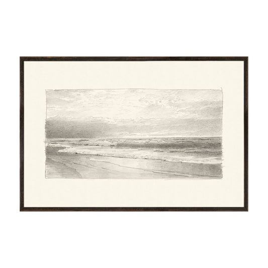 Graphite Seascape II. Front view.