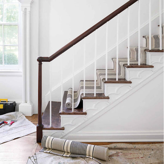 Gunner Stripe Woven Cotton Rug Rugs 