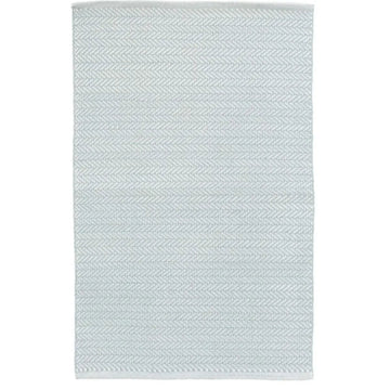 Herringbone Light Blue/Ivory Indoor/Outdoor Rug Rugs 