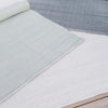 Herringbone Pearl Grey/White Indoor/Outdoor Rug styled with herringbone rugs. Styled view. 