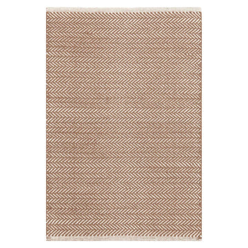 Herringbone Stone Woven Cotton Rug. Top view. 