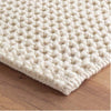 Hooper Woven Wool Rug corner detail. Close-up detail view. 