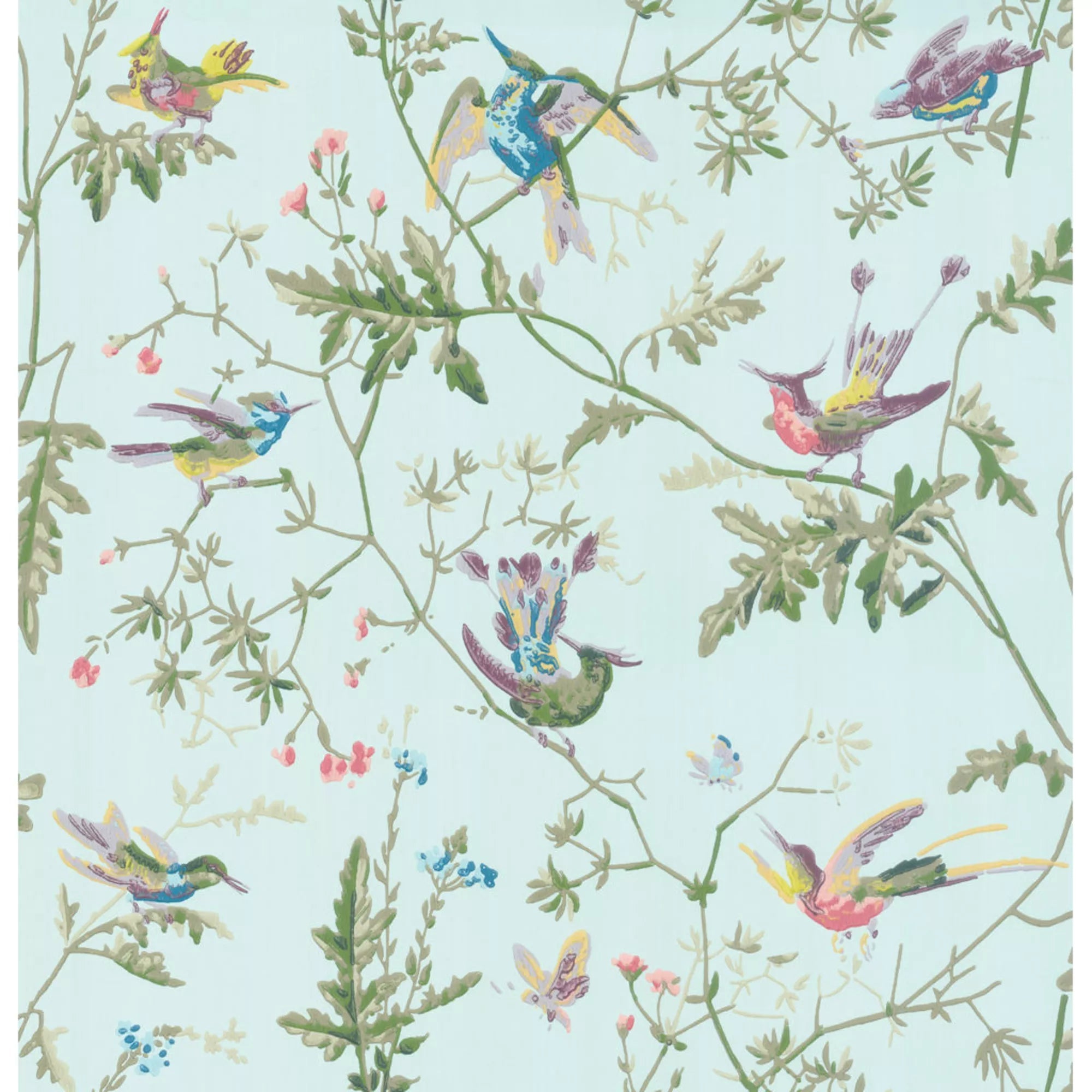 Hummingbirds Wallpaper - Blue Wallpaper 
