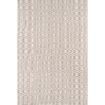 Huron Indoor/Outdoor Rug - Beige 2' X 3'. Top view.