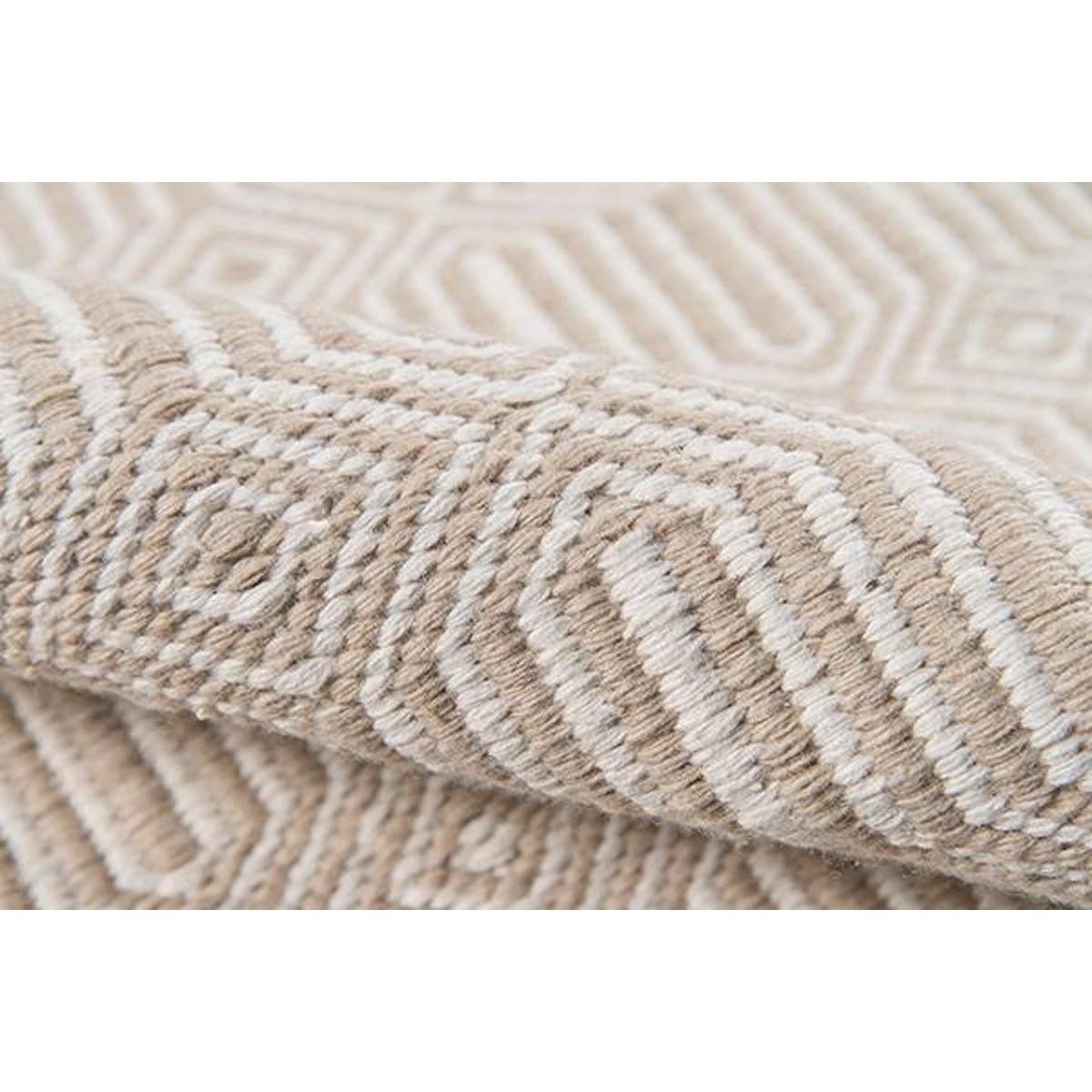 Huron Indoor/Outdoor Rug - Beige pile detail. Close-up detail view. 