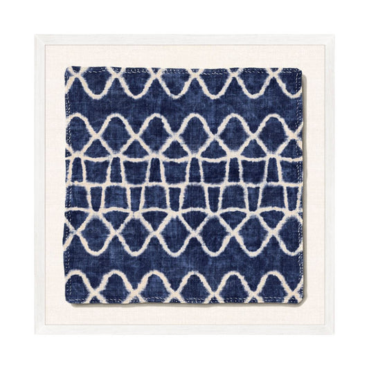 Indigo textile IV. Front view.