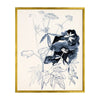 Inked Floral Study I. Front view.