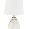 Isaac Alabaster Mini Lamp centre. Detail view.