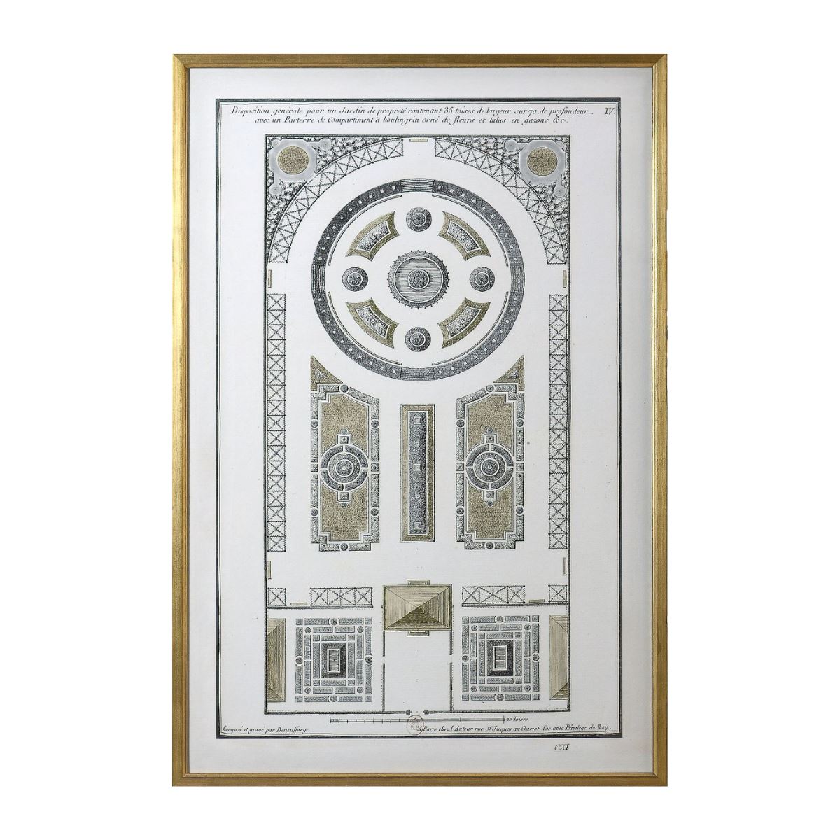 Jardin Plan IV. Front view.