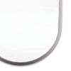 Josie Mirror bottom right corner detail Polished Nickel. Detail view. 