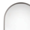 Josie Mirror top left corner detail Polished Nickel. Detail view. 