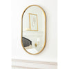 Josie Mirror on a white wall. Styled view. 