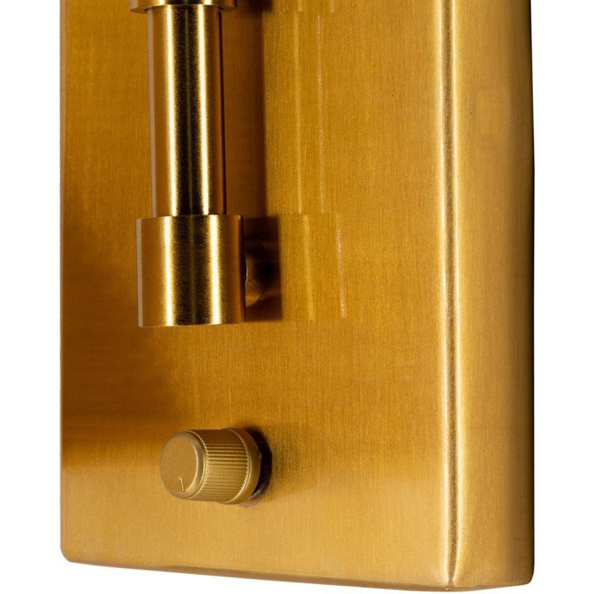 June Rattan Wall Sconce switch detail. Close-up detail view.