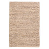 Jute Woven Bleached Oak Rug. Top view. 