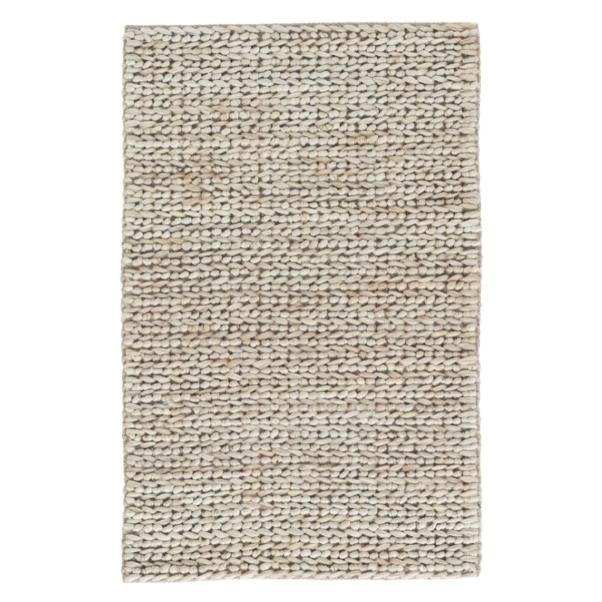 Glitzy Rugs UBSJ00074W0031B5 5 x 5 ft. Hand Woven Jute Eco-Friendly Solid  Round Area Rug, Whi, 1 - City Market