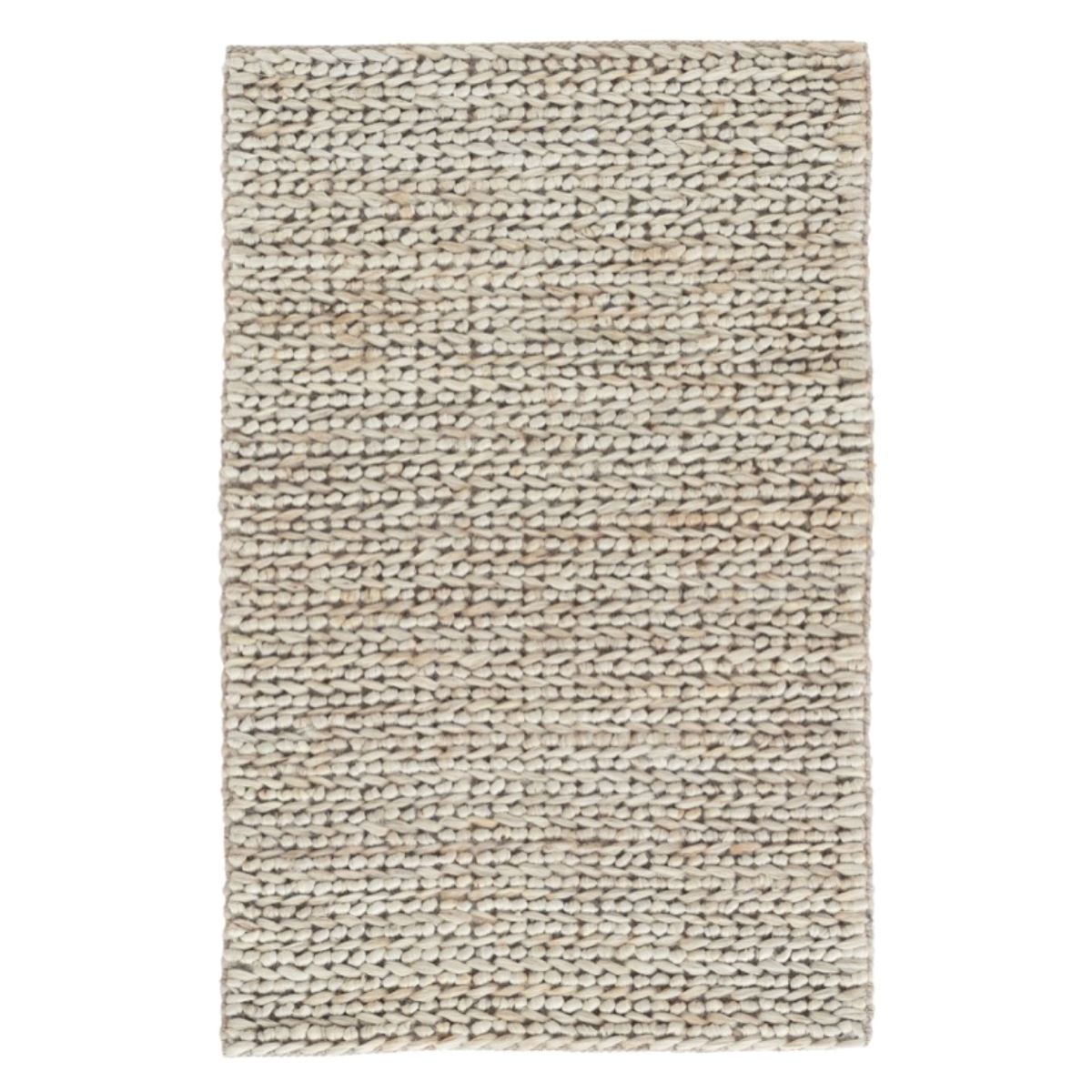 Jute Woven Ice Rug. Top view. 